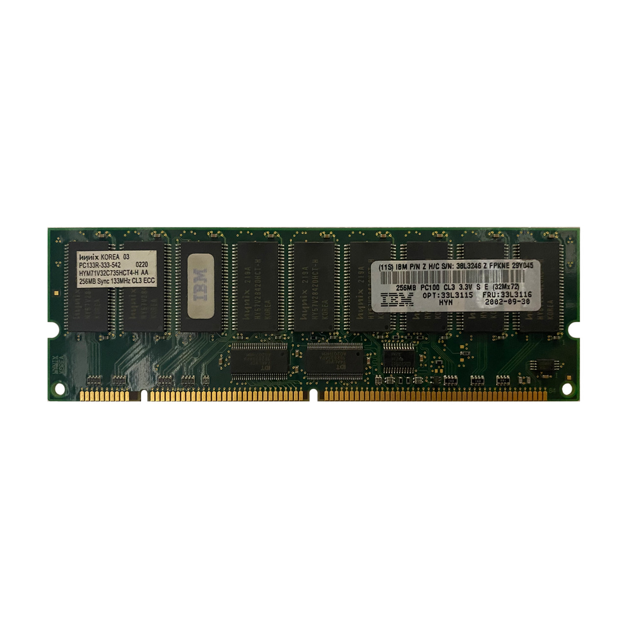 IBM 33L3116 256MB PC-100 DDR Memory Module 33L3115