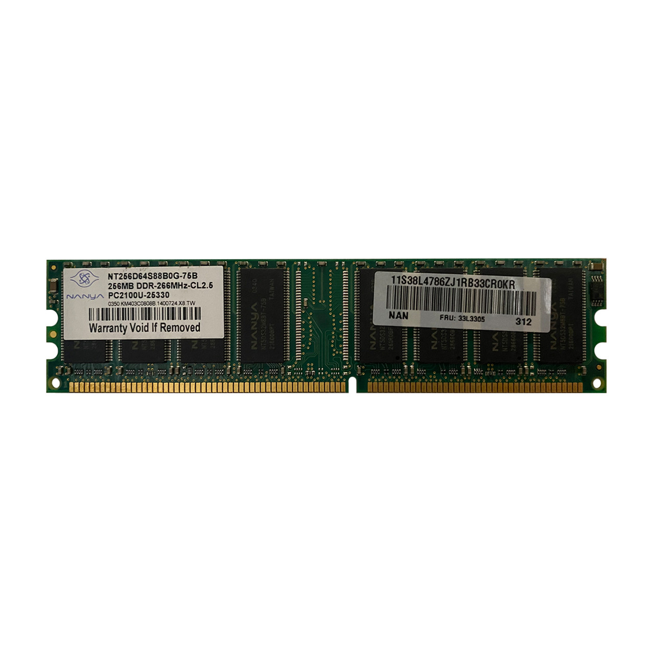 IBM 33L3305 256MB PC-2100 DDR Memory Module 38L4786