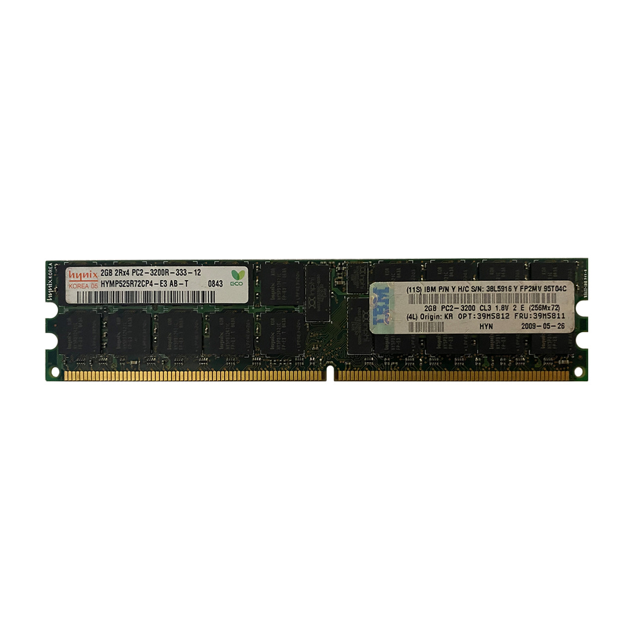 IBM 39M5811 2GB PC2-3200 DDR2 Memory Module 39M5812