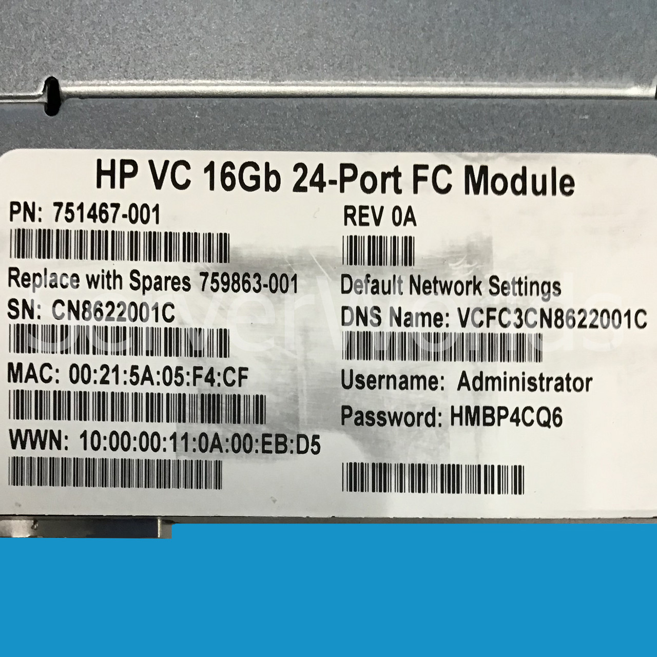 HPe 759863-001 24Port 16GB FC Module C Class 751465-B21 751467-001