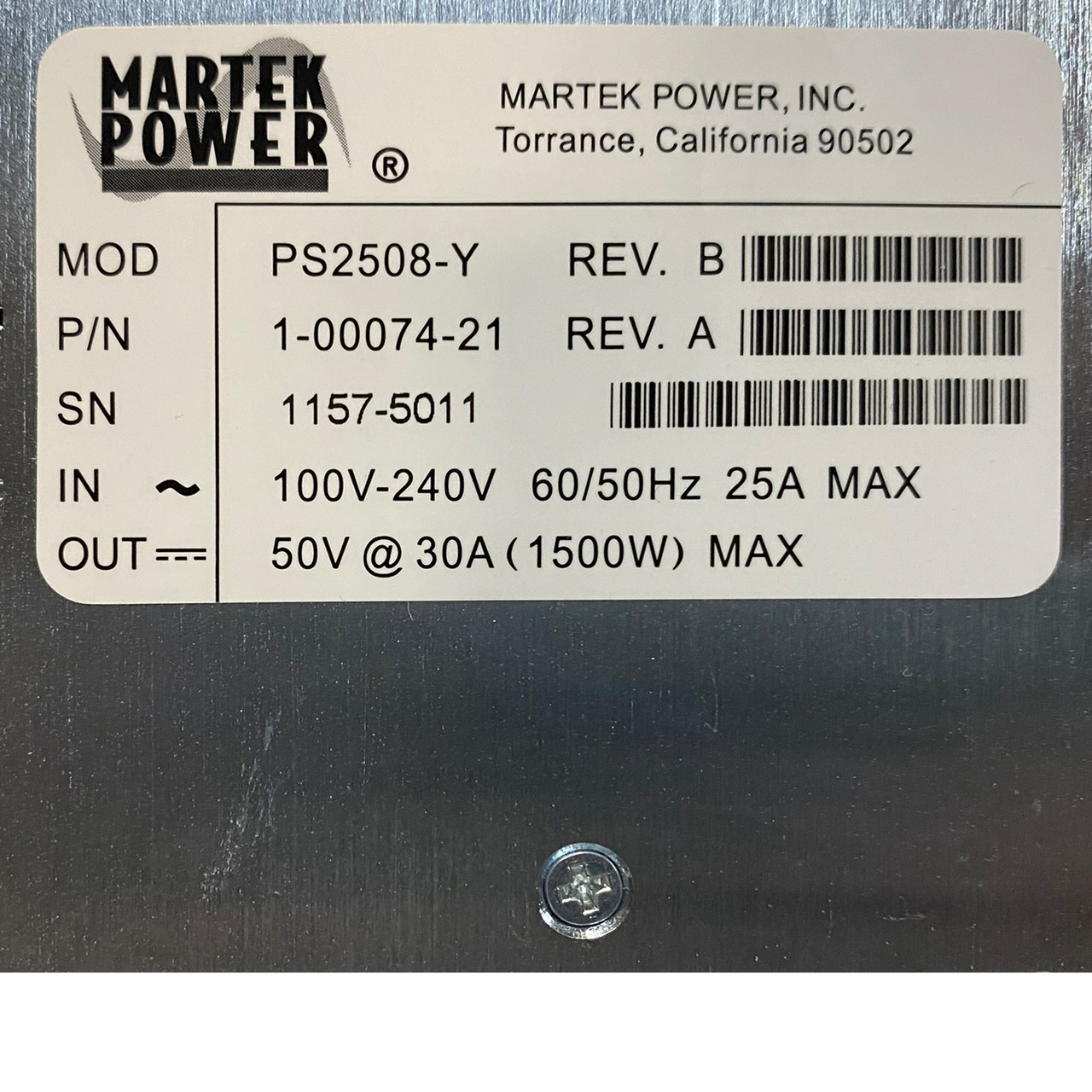 HP 652715-001 ESL G3 1500W Power Supply PS2508-Y 1-00074-21
