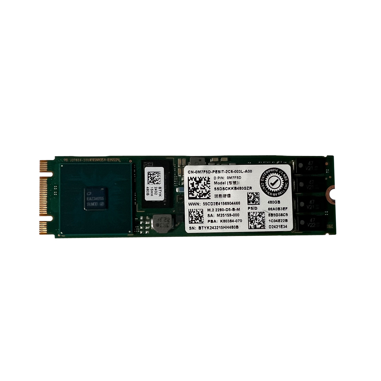 Dell M7F5D 480GB SATA M.2 SSD SSDSCKKB480GZR