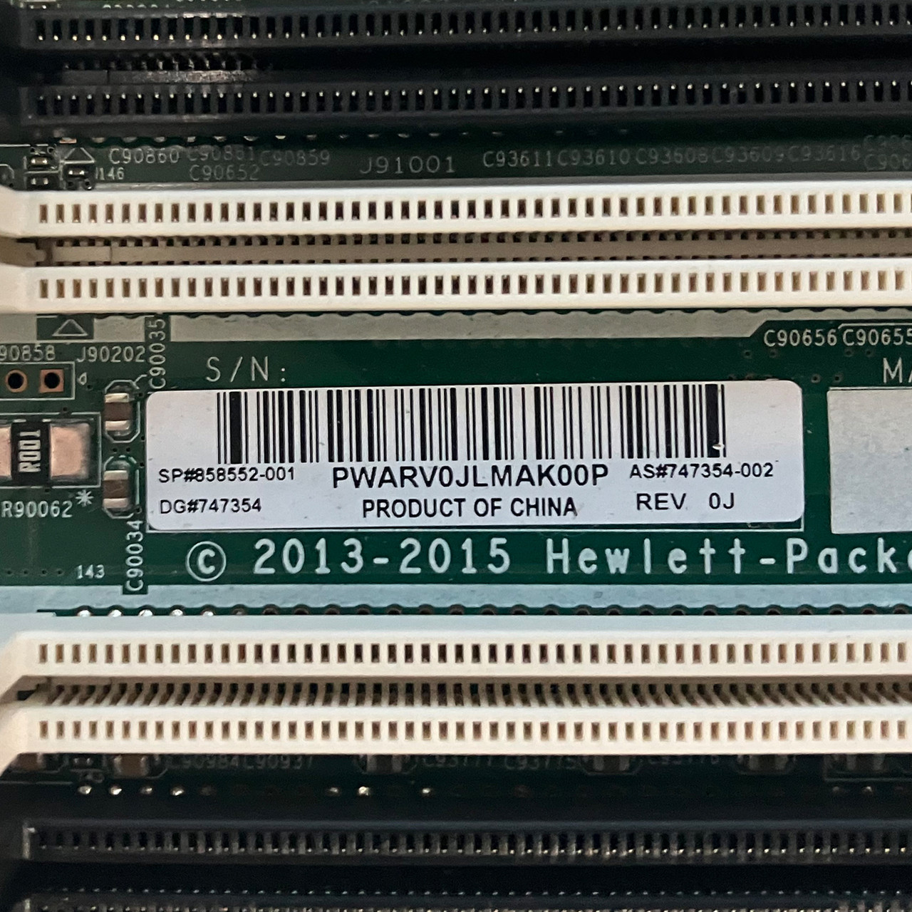 HPe 858552-001 System Board BL660C Gen9 v4 747354-002