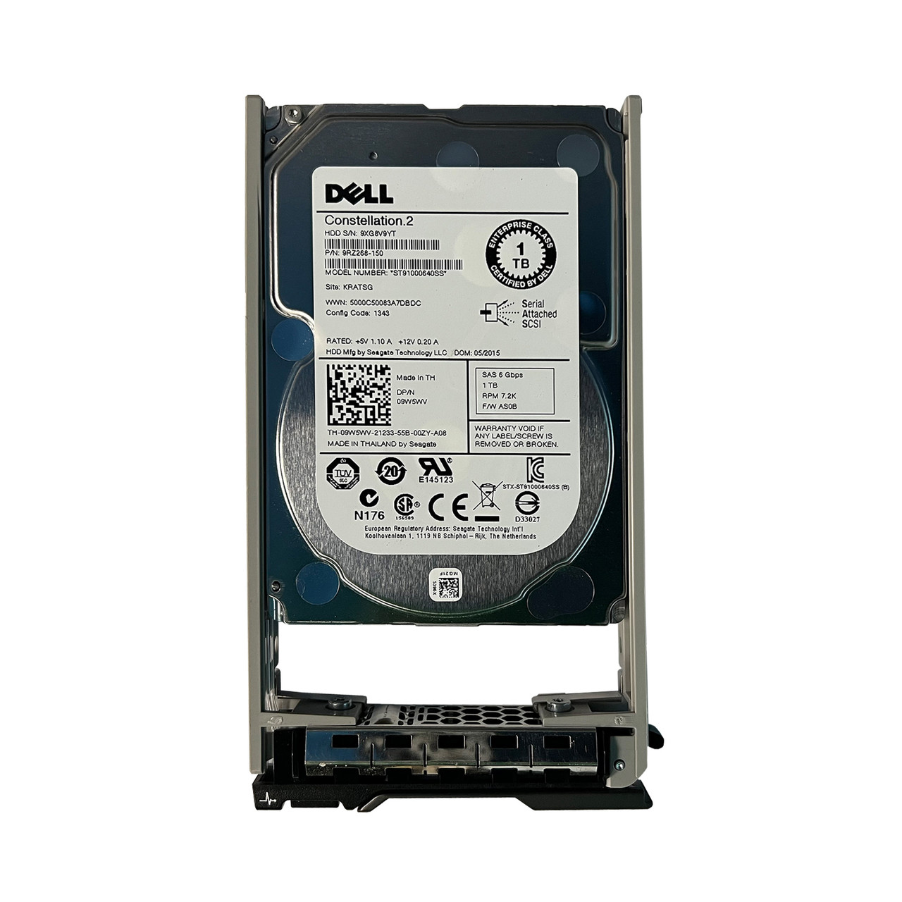 Dell 342-2006 1TB SAS 7.2K 6GBPS 2.5" Drive w/Tray