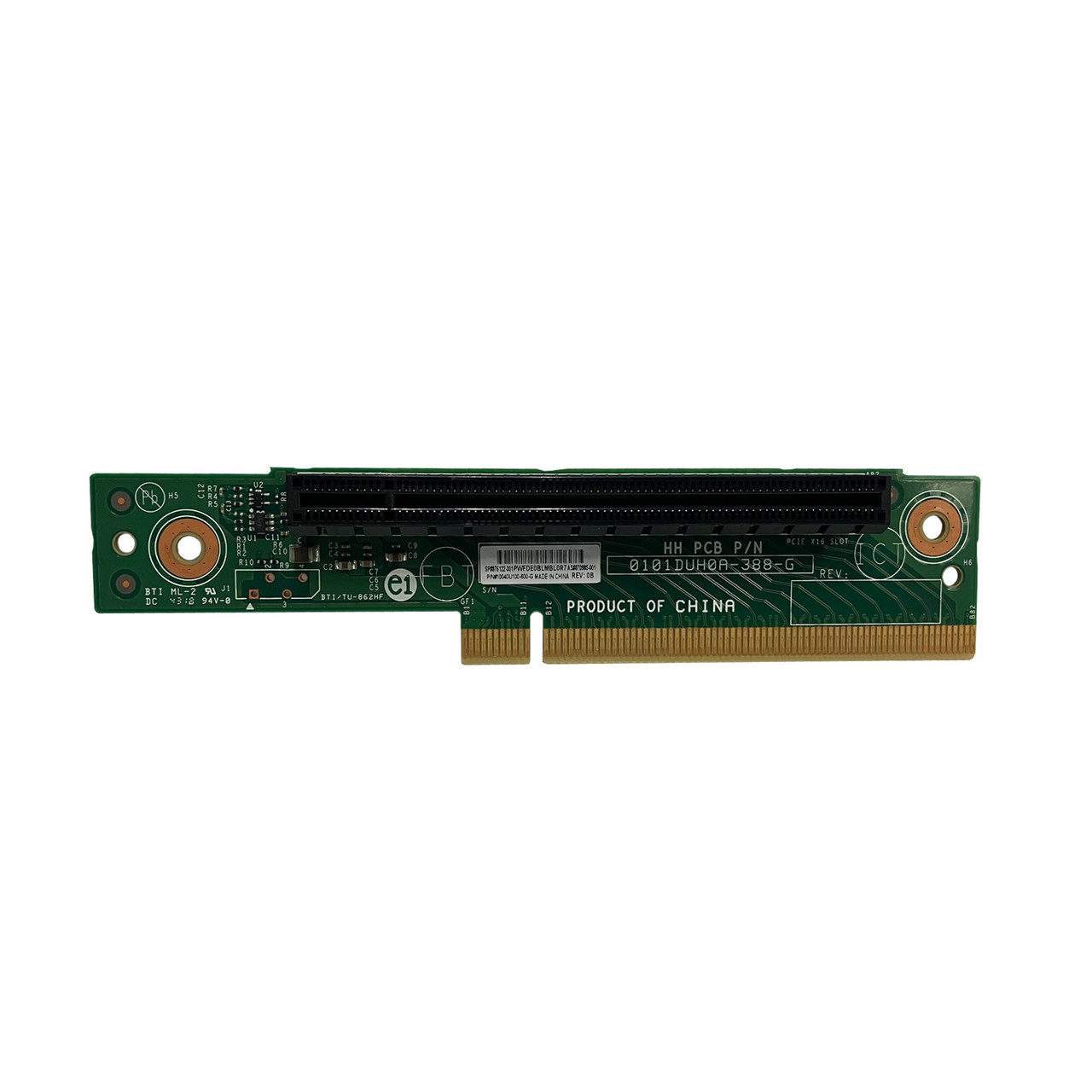 HPe 876122-001 CLX150 G10 Riser Card x16 870985-001