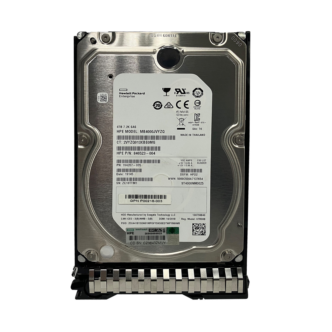 HPe P00670-001 4TB 12G 7200 LFF SAS DS HDD P00218-003 - Serverworlds