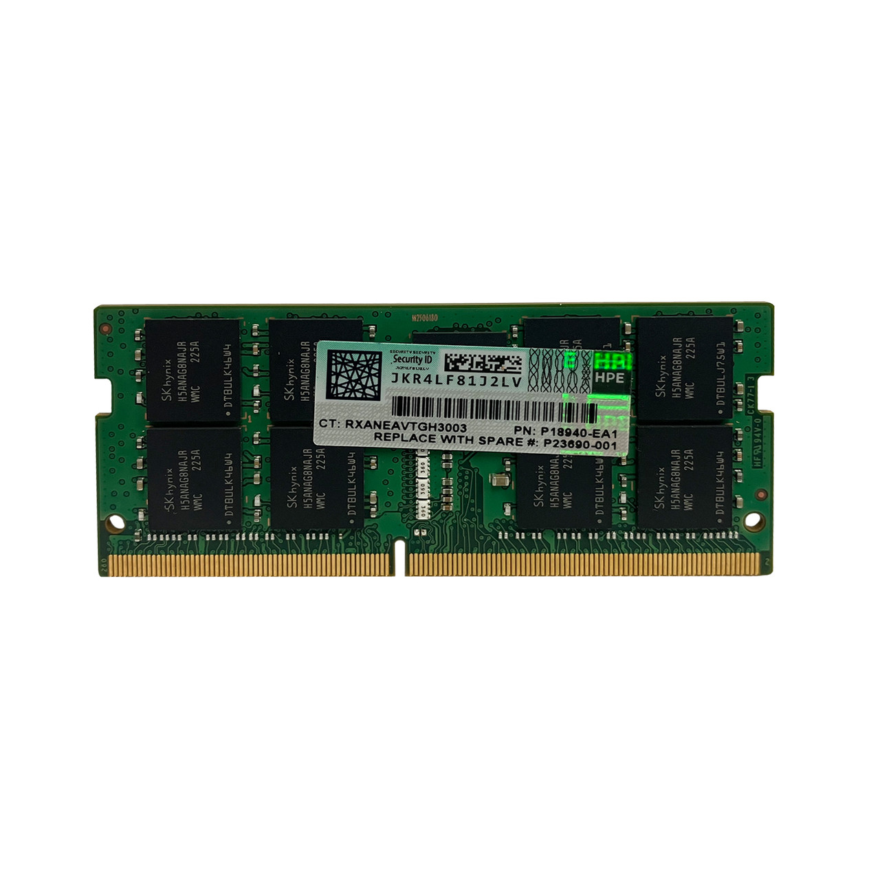 HPe P23690-001 32GB PC4-2933Y 2Rx8 SODIMM Module P18940-EA1 P22156-B21