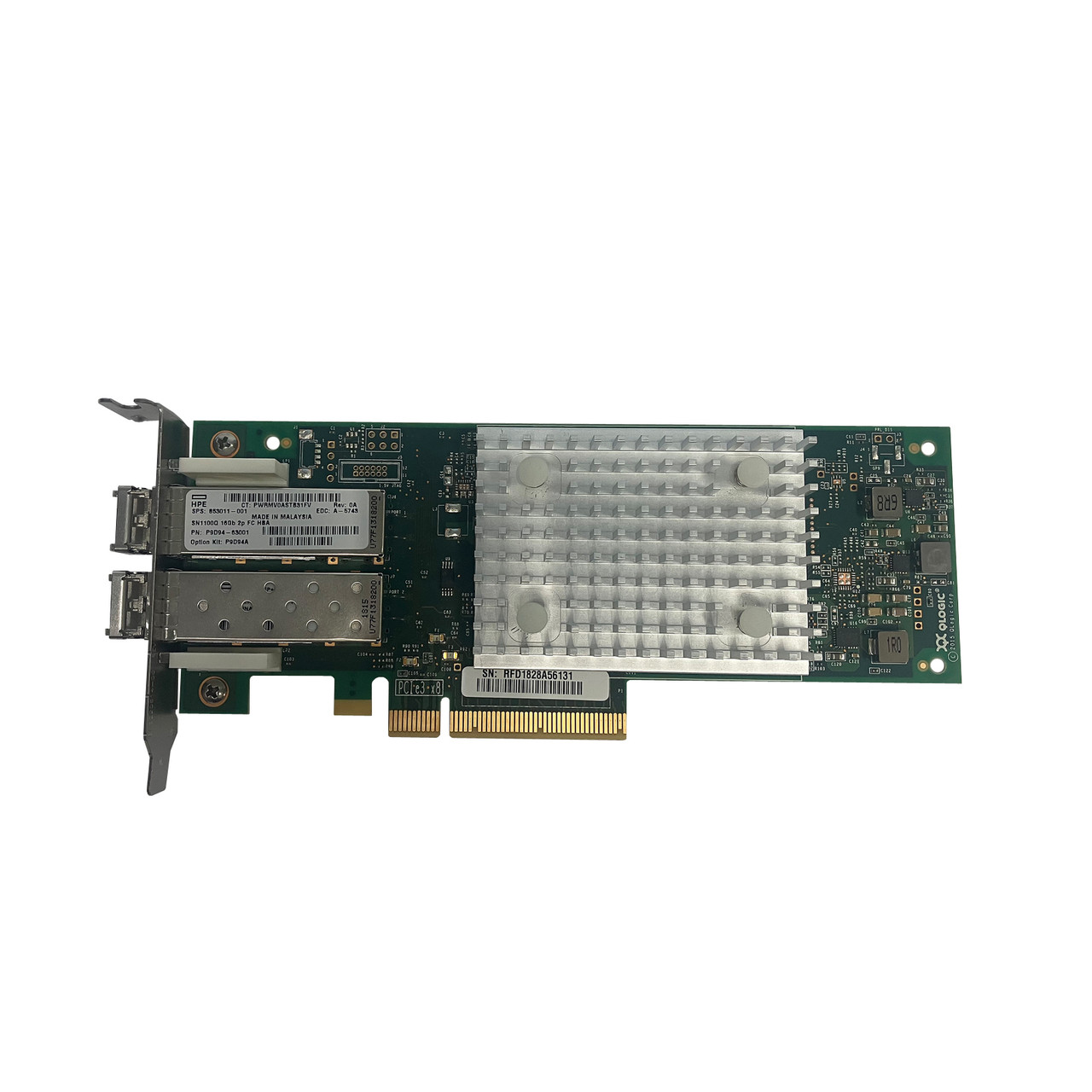 HPe 853011-001 SN1100Q Dual Port Fibre Channel adapter P9D94A - short