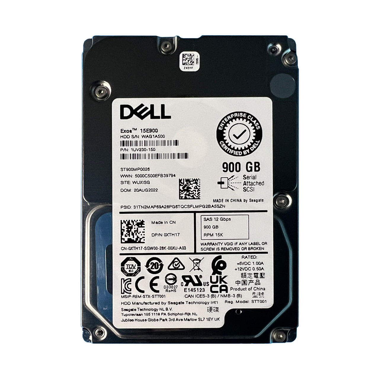 NEW Dell XTH17 900GB SAS 15K 12GBPS 2.5" Drive ST900MP0026 1UV230-150