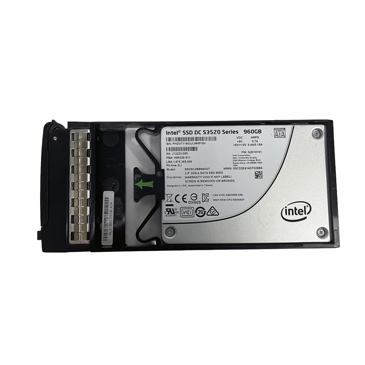 HPe Q8F86A Nimble 960GB SSD 2.5" CS/AF/SF SSDSC2BB960G7 J12222-000