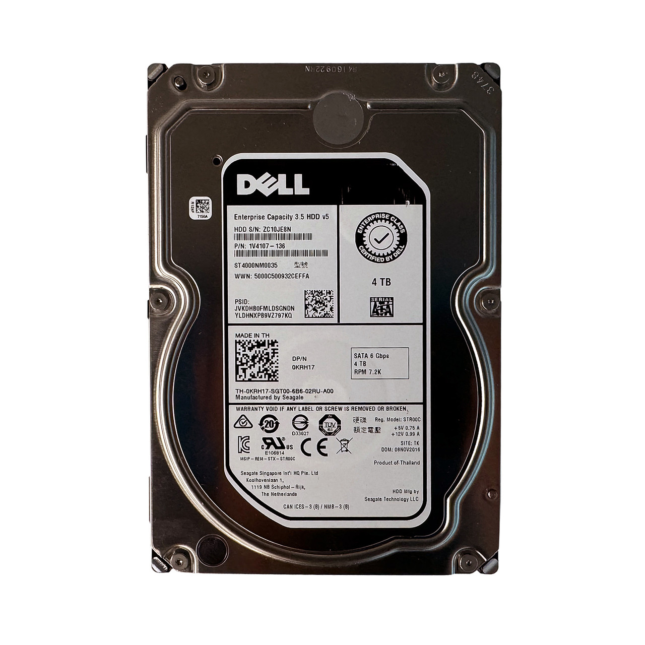 Dell KRH17 | ST4000NM0035 | 1V4107-136 - Serverworlds