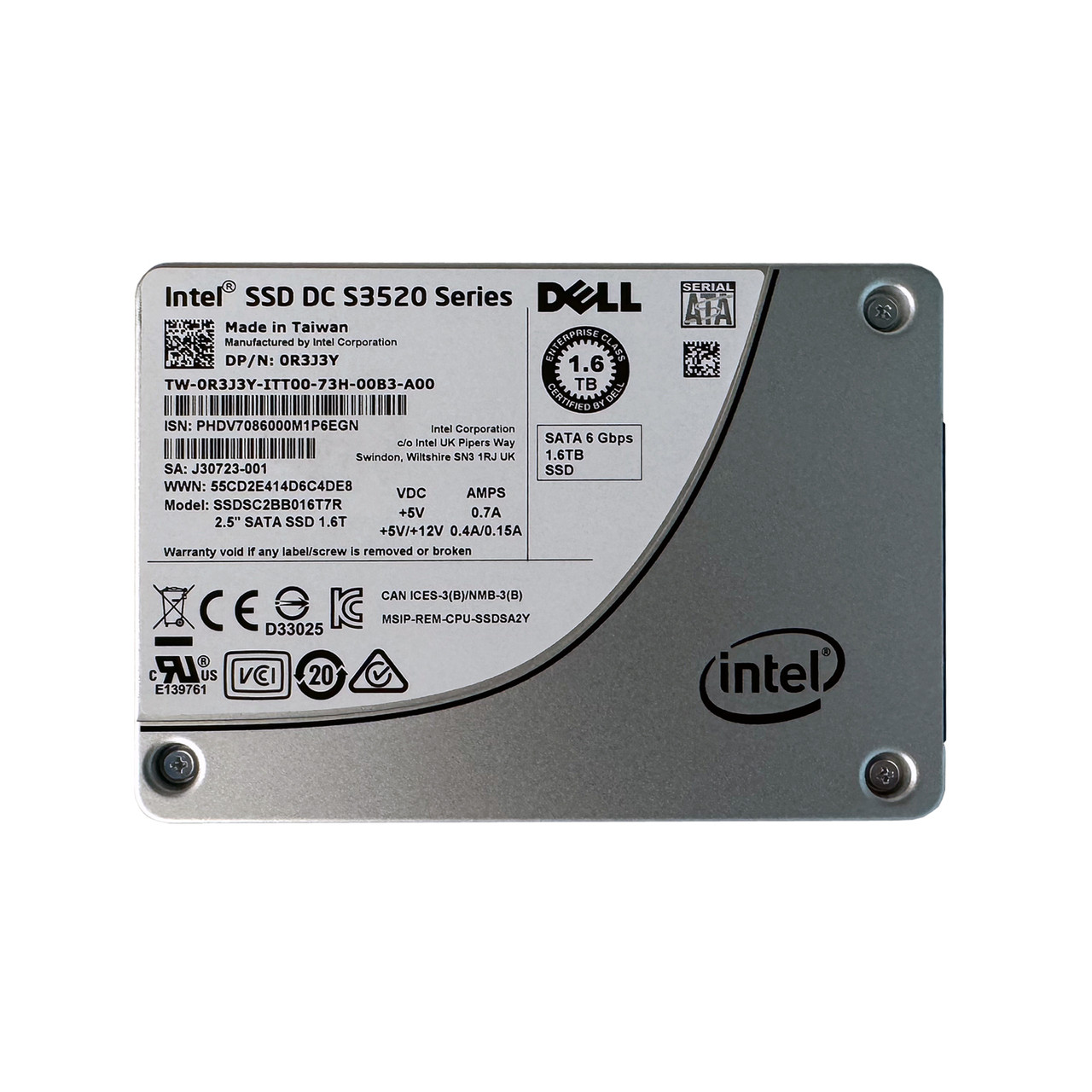 Dell R3J3Y | SSDSC2BB016T7R - Serverworlds