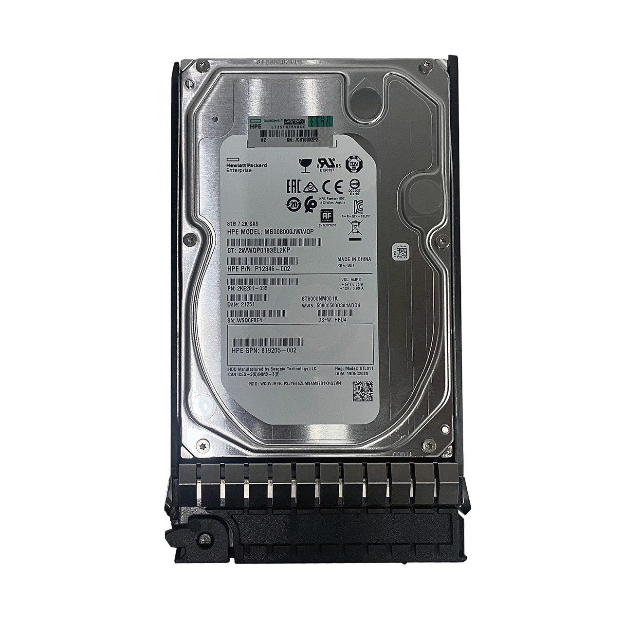 HP P00672-001 8TB SAS 12G SAS 7.2GB  3.5" 512e HDD 819205-002 P12346-002 