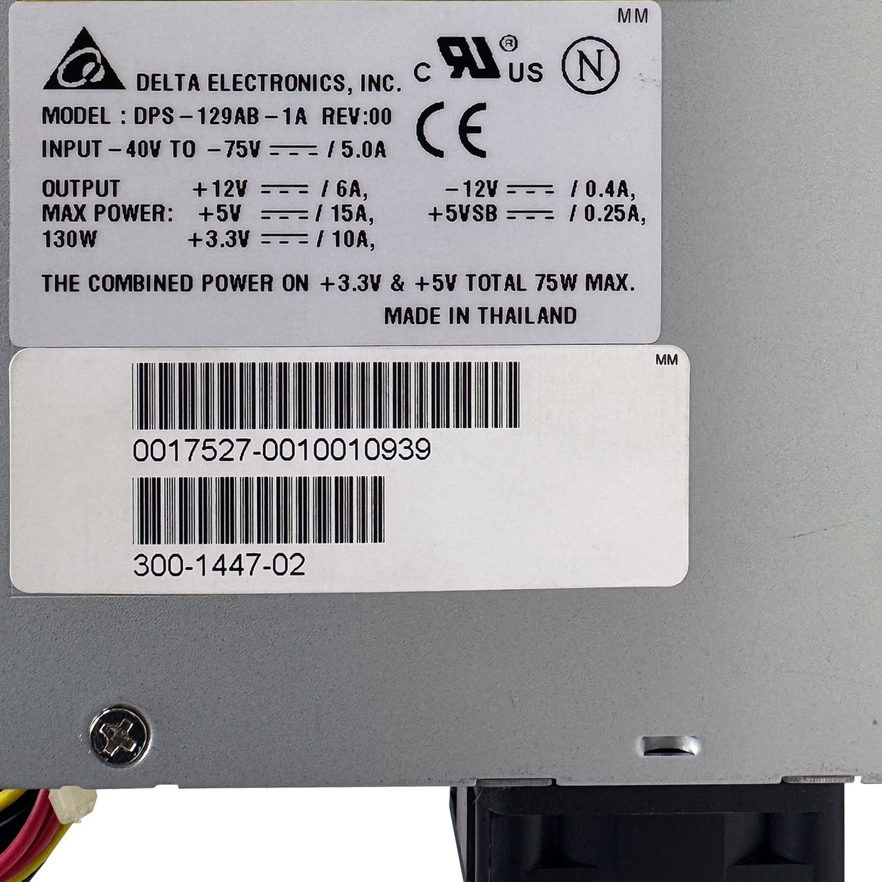 SUN 300-1447 Netra ST D130 130W Power Supply DPS-129AB-1A