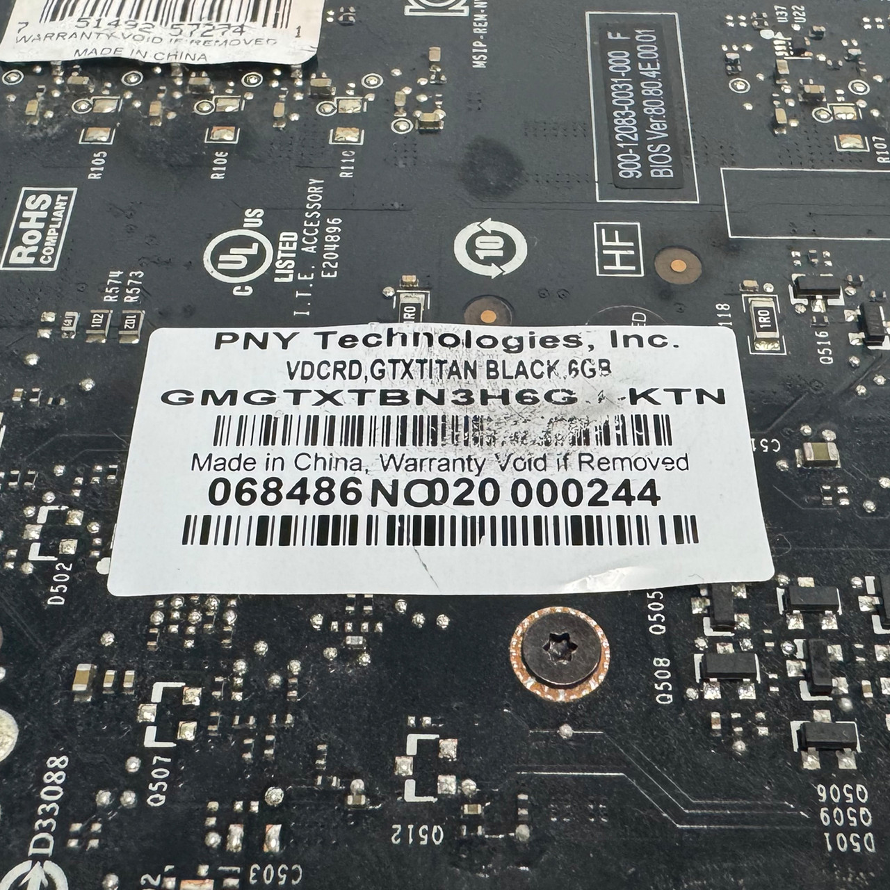 PNY GeForce GTX Titan X 12GB GDDR5 GPU 1xHDMI 1xDP 2xDVI (FH)