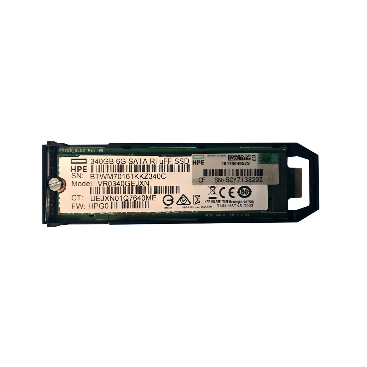 HP 815606-B21 340GB 6G SATA RI uFF SSD VR0340GEJXN, 830453-001 NEW