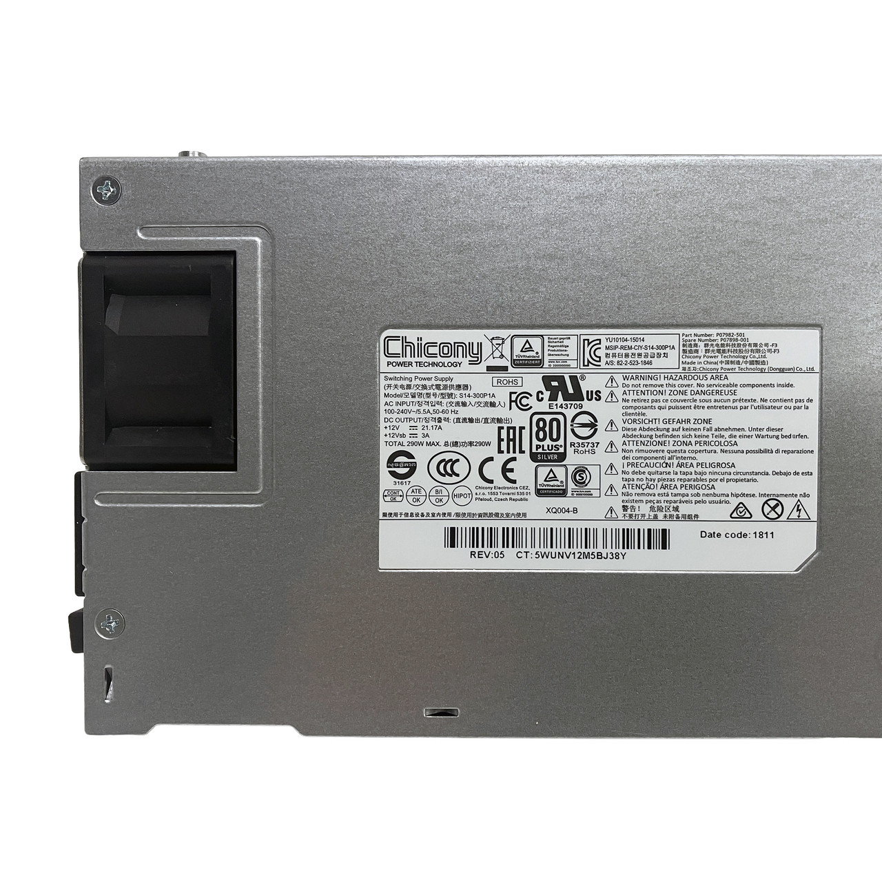 HP P07898-001 Chicony 290W NHP Power Supply P07982-501 S14-300P1A