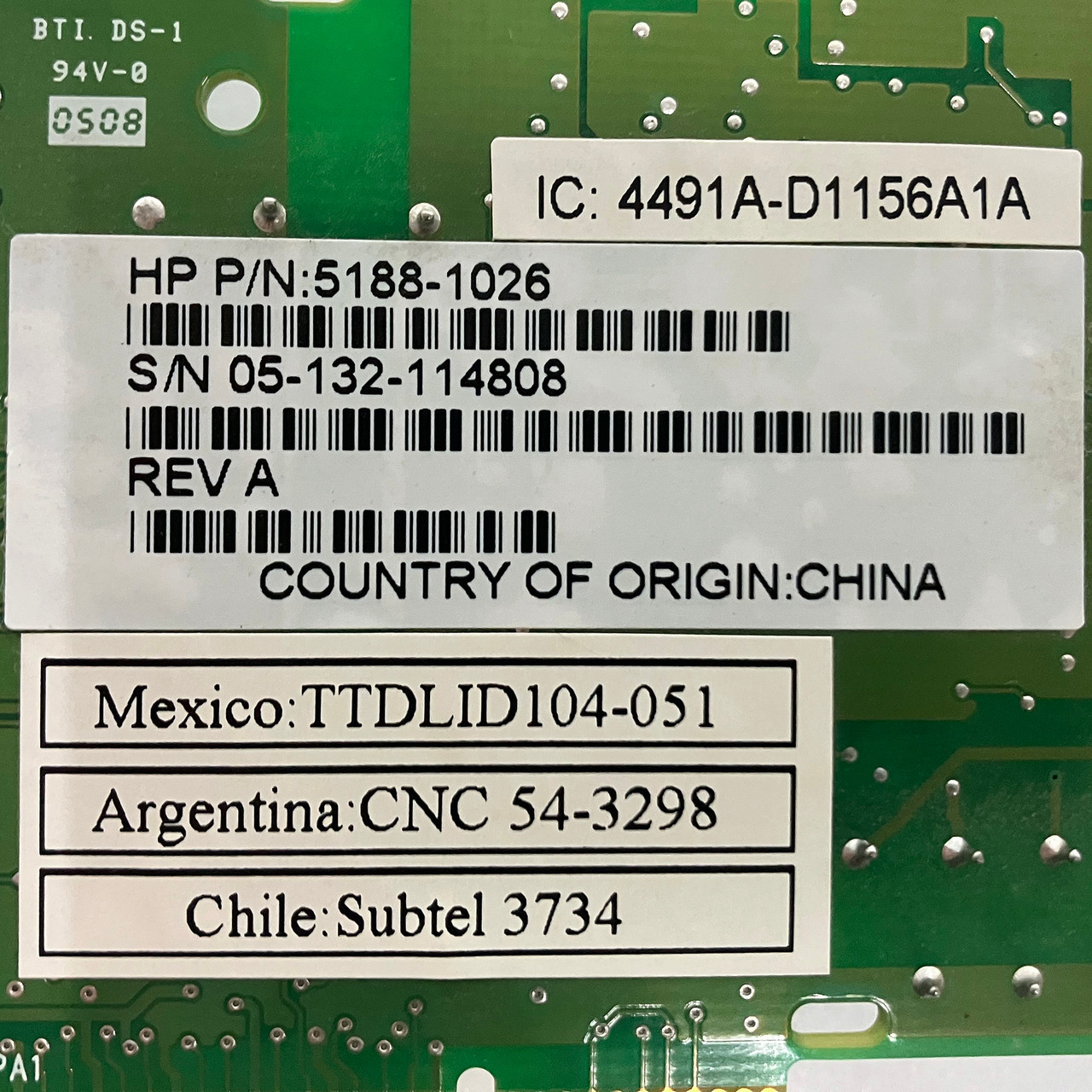 HP 5188-1026  Compaq MD Sequoia 56K Modem 