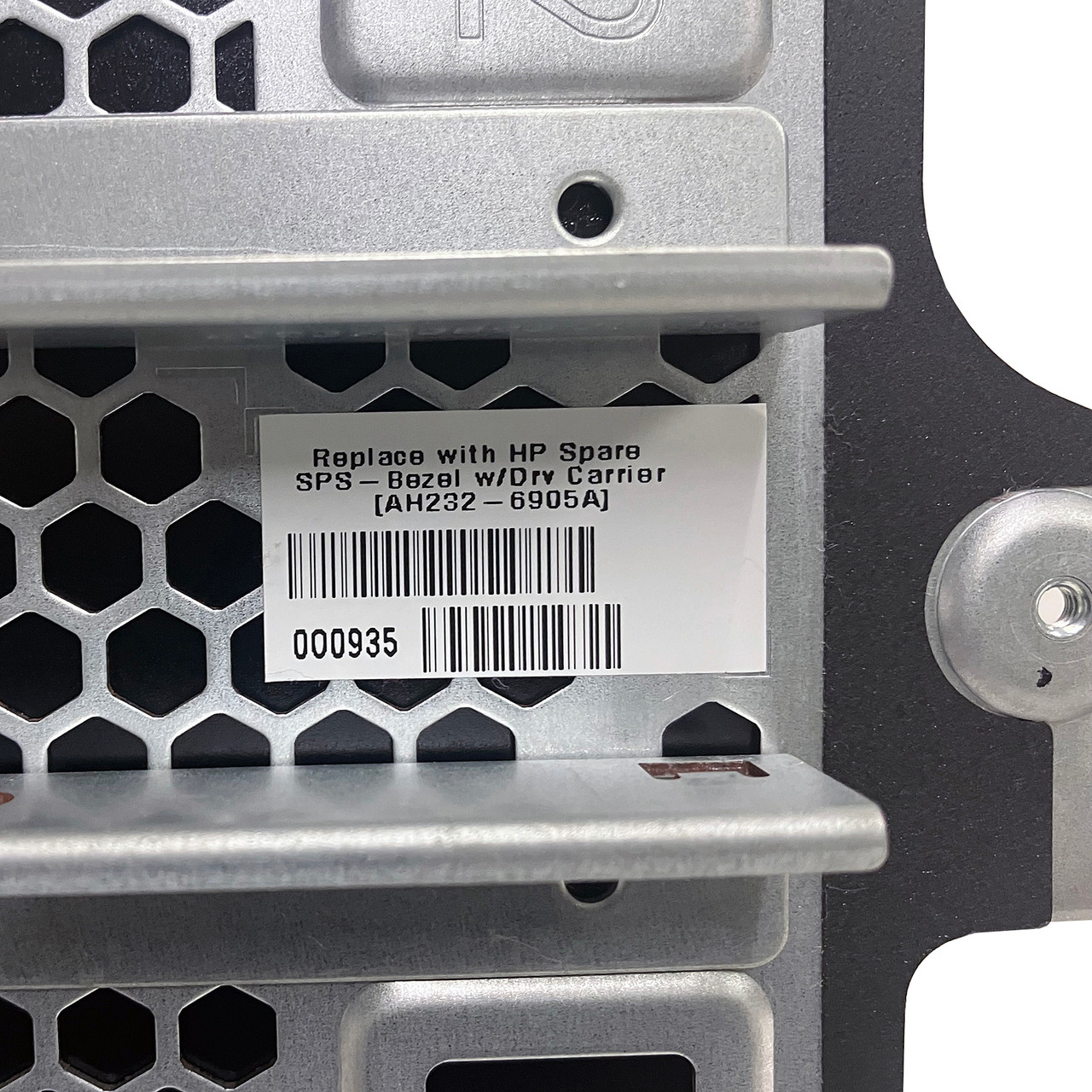 HPe AH232-6905A BL870C Front Bezel Assembly w/ HD Cage