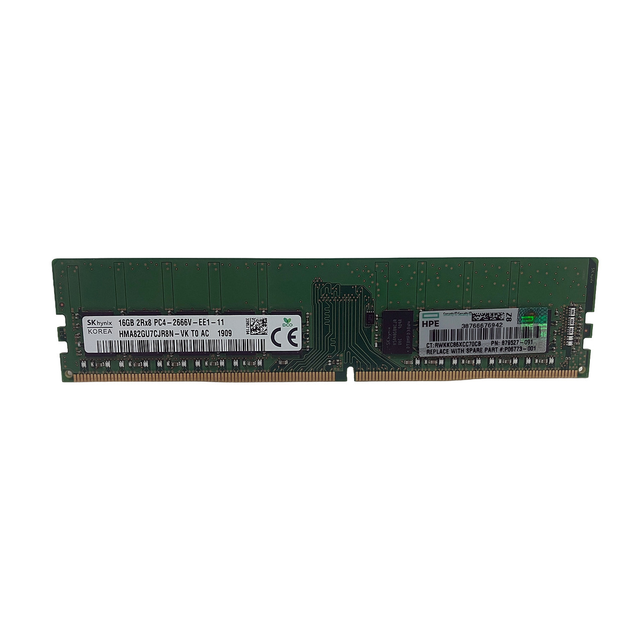 HPe 879527-091 16GB 2rx8 PC4-2666v ECC UDIMM P06773-001 879507-B21