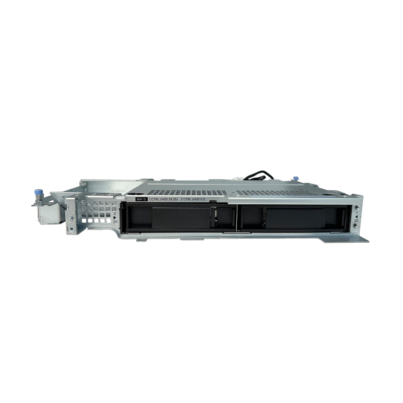  Dell WHDCW PowerEdge R740XD2 2HDD LFF Rear Drive Cage w/Shroud