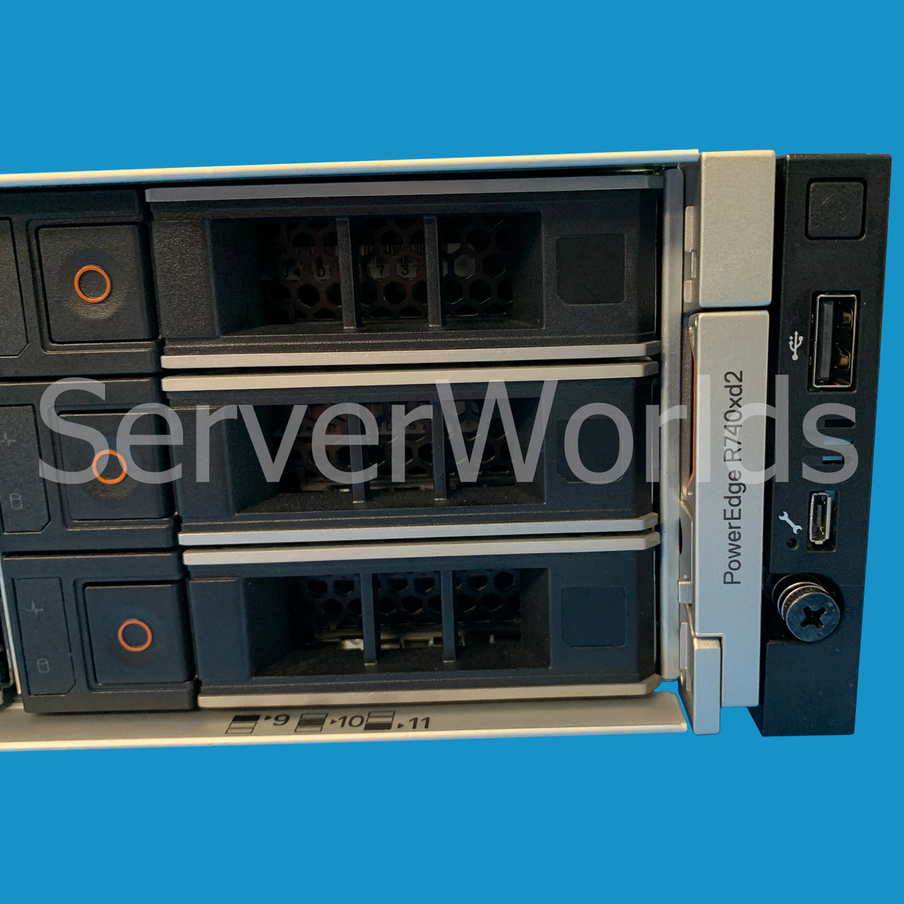 Refurbished PowerEdge R740XD2, 2 x Silver 4210 10C, 64GB, 4 x 8TB, H730P