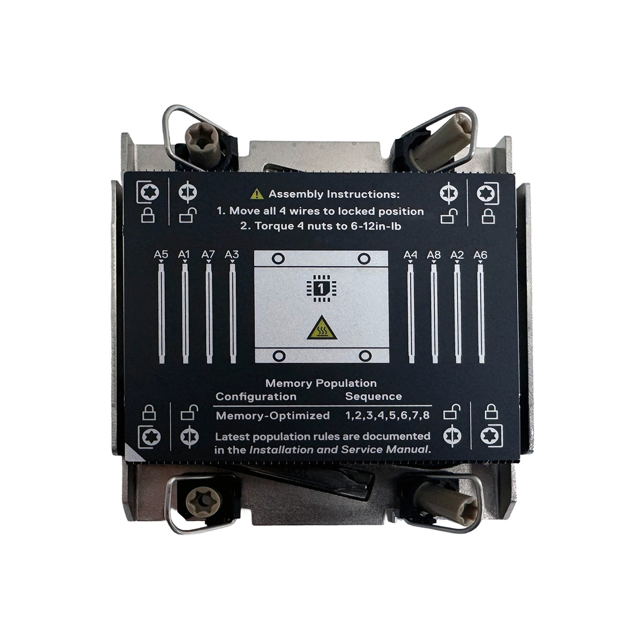 Dell RRX8X PowerEdge C6520 CPU 1 Heatsink