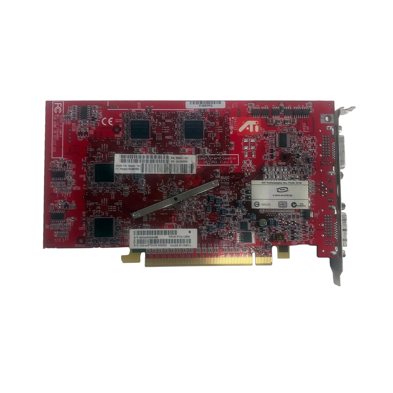 HP 366494-001 ATI FireGL V5100 128 Video Card 365887-001											