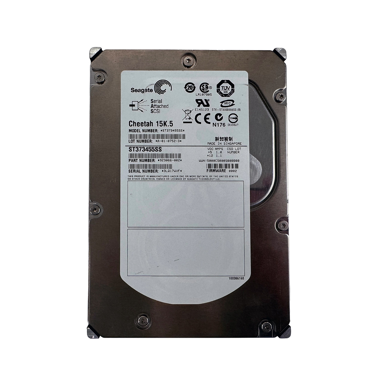 SEAGATE ST373455SS 72GB 15K 3G SAS 3.5" HDD 9Z3066-002