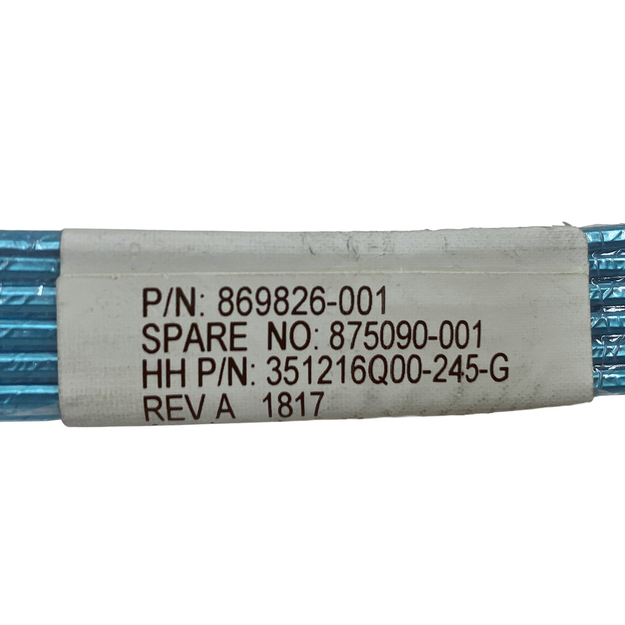 HPe 869826-001 MIni SAS 33" Cable DL380 Gen10 - 2SFF Rear Cage Cable