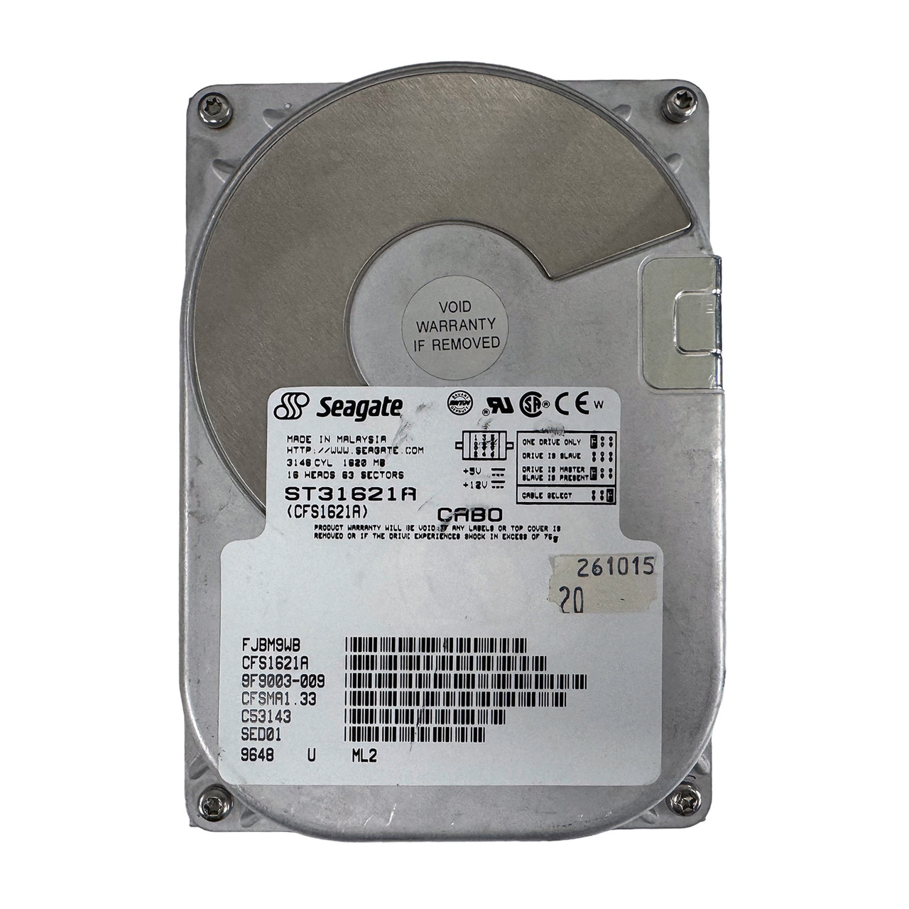 SEAGATE ST31621A 1.6GB 7.2K IDE 3.5" HDD 9F9003-009