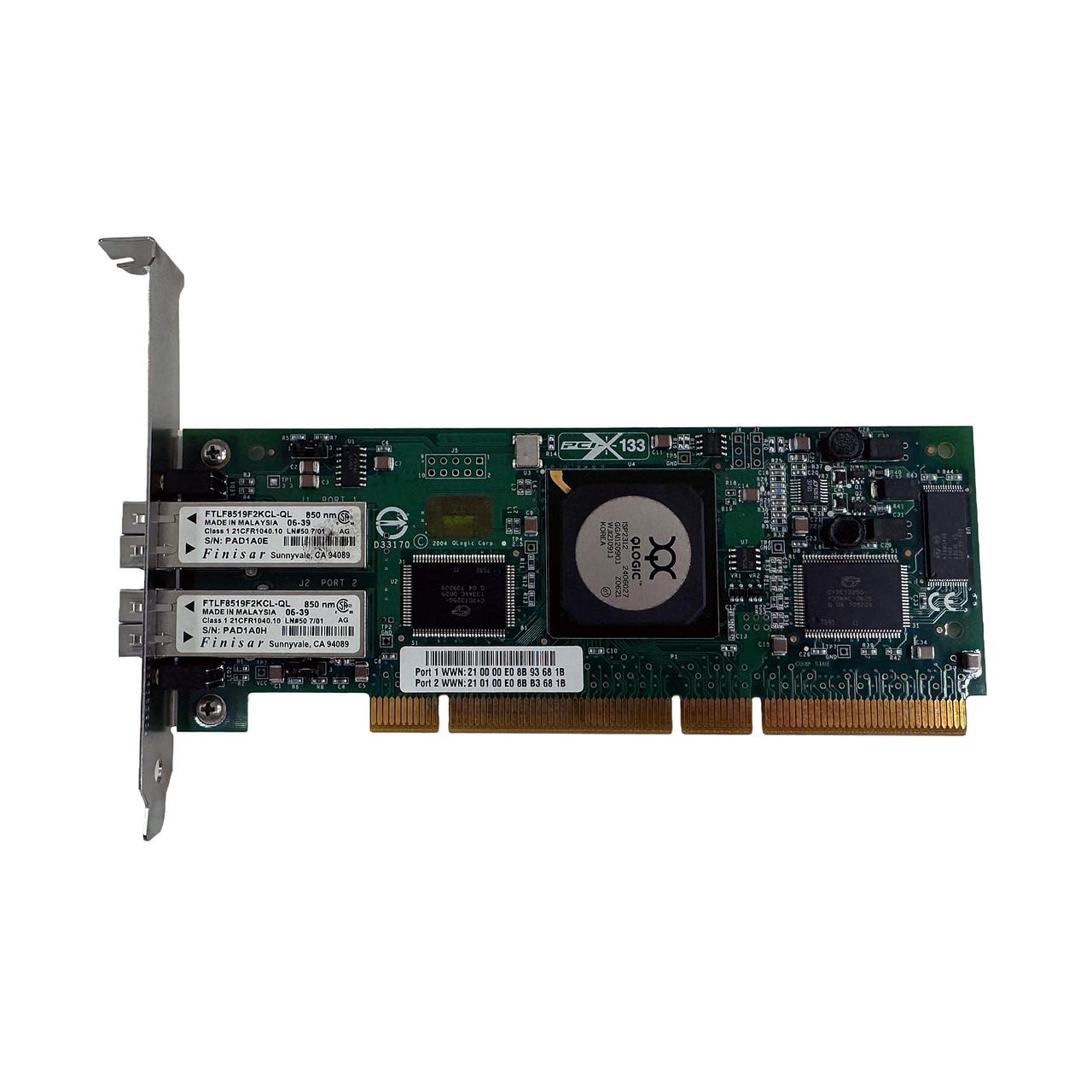 QLOGIC FC5010409-61 Dual Port 2GB FC PCI-X Adapter (FH)