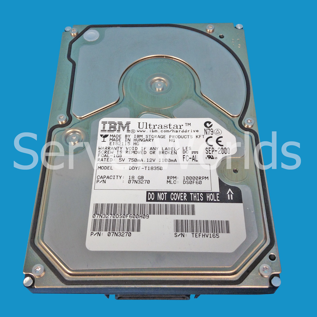 IBM 07N3270 18GB Fibre Channel 10K RPM Drive 