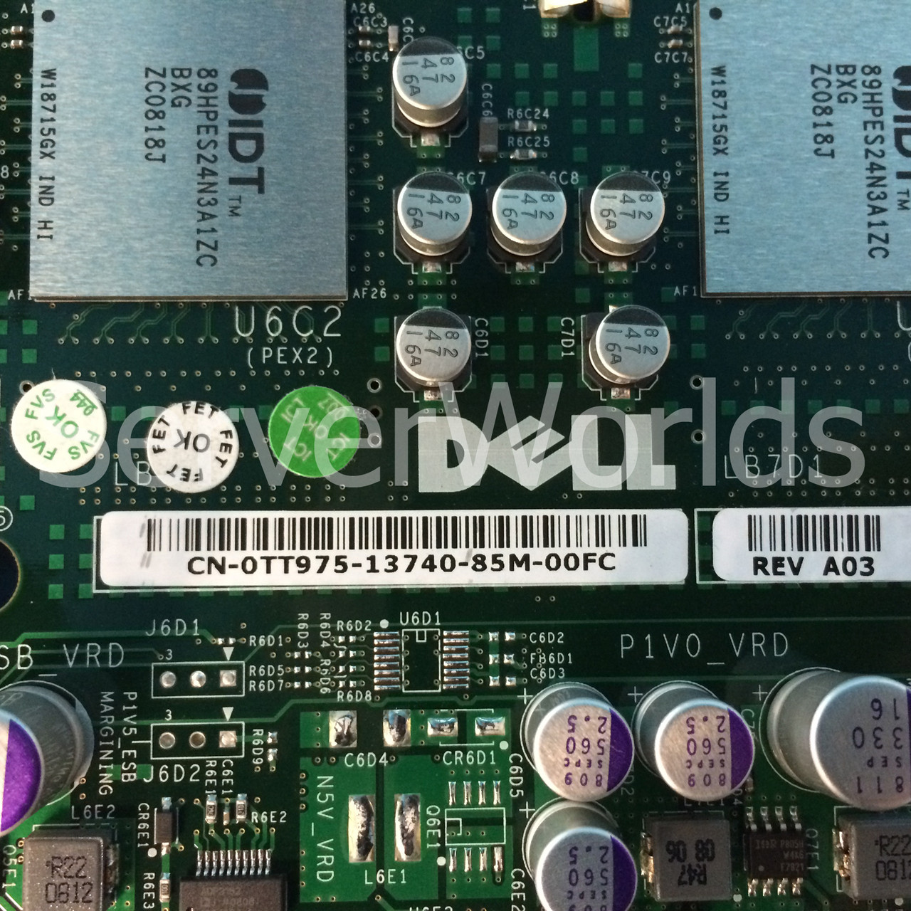 Dell TT975 Poweredge R900 System Board