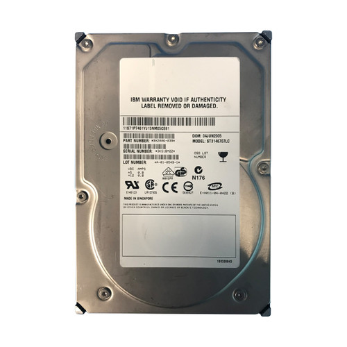 IBM 71P7461 146GB 10K 80Pin SCSI 3.5" HDD