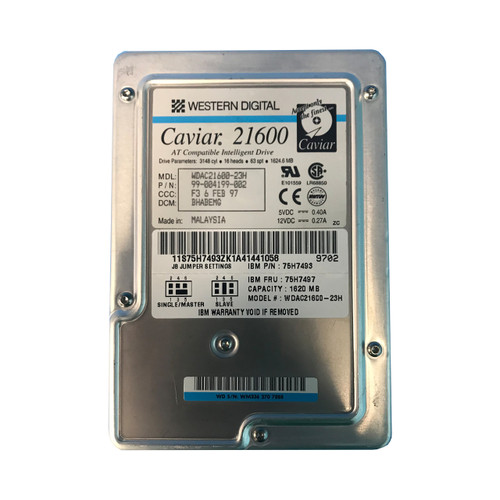 IBM 75H7497 1.6GB IDE 3.5" HDD 75H7498