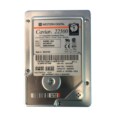 IBM 76H5822 2.5GB IDE 3.5" HDD 76H7236