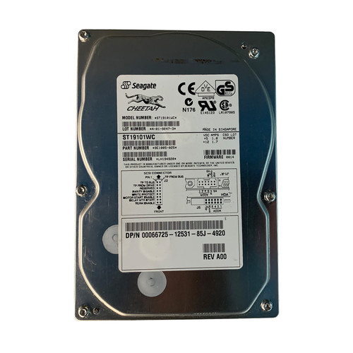 Dell 66725 9.1GB 7.2K UW 1.6" 80Pin Drive ST19101WC 9E1005-025