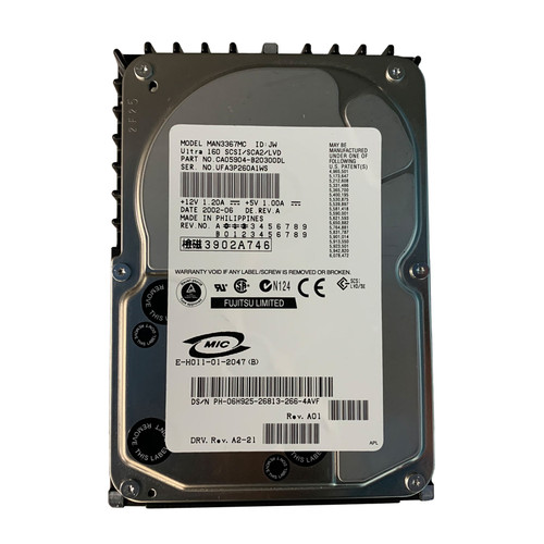 Dell 6H925 36GB U160 10K 80Pin Drive CA05904-B20300DL MAN3367MC