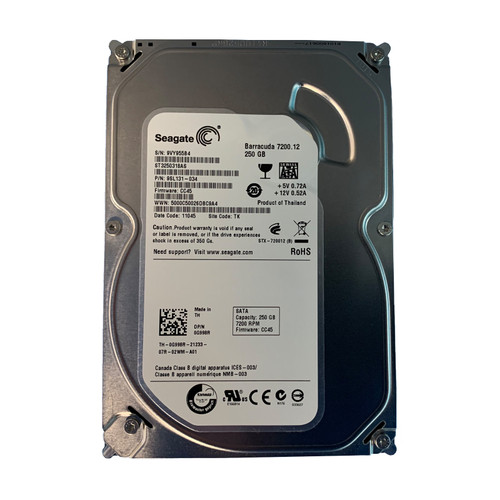 Dell G998R 250GB SATA 7.2K 3GBPS 3.5" Drive 9SL131-034 ST3250318AS