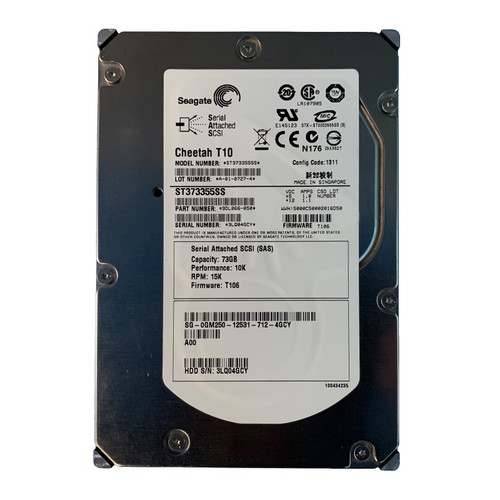 Dell GM250 73GB SAS 10K 3GBPS 3.5" Drive 9DL066-050 ST373355SS