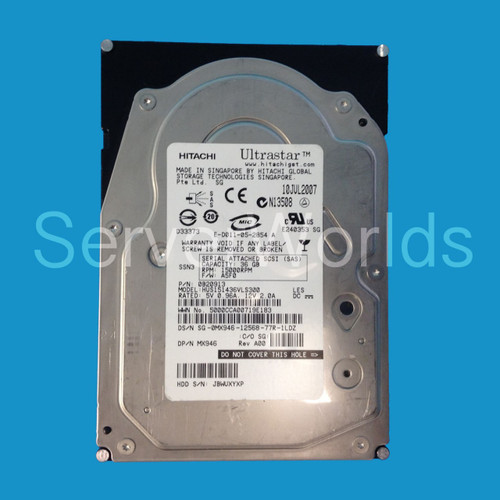 Dell MX946 36GB SAS 15K 3GBPS 3.5" Drive 0B20913 HUS151436VLS300