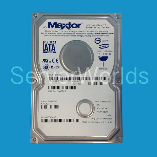 Dell 250GB SATA 7.2K 1.5GBPS 3.5" Drive R0191