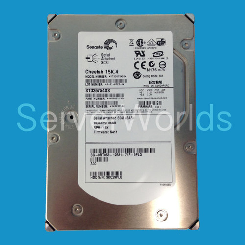 Dell RT058 36GB SAS 15K 3GBPS 3.5" Drive ST336754SS  9X6066-145