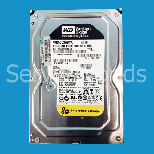 HP 459316-001 500GB SATA NHP MDL 458941-B21 504339-001