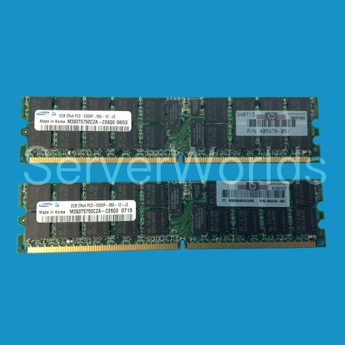 HP 4GB PC2 5300  Single Rank Memory Kit 408853-B21