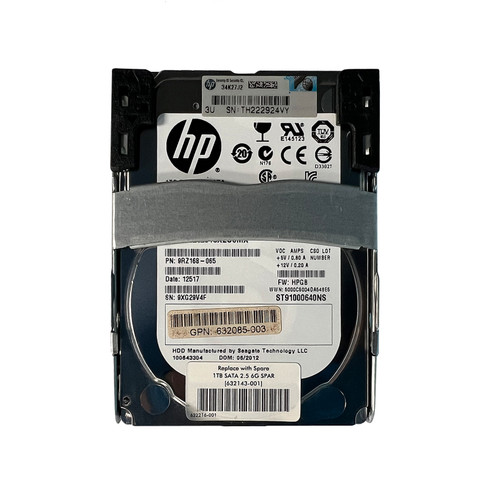 HP 632143-001 1TB SATA 7.2K 2.5" Quick Release Drive
