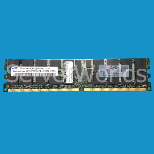 HP 398705-051 | 512MB PC2 5300 DDR2 ECC Memory | HP 416470-001 -  Serverworlds