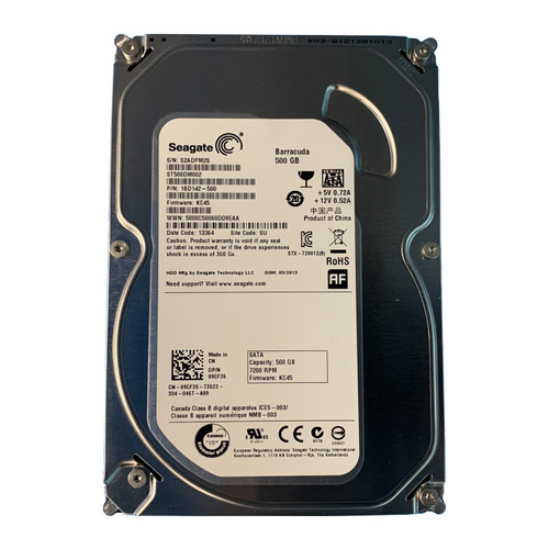 Dell 9CF26 500GB SATA 7.2K 6GBPS 3.5" Drive 1BD142-500 ST500DM002