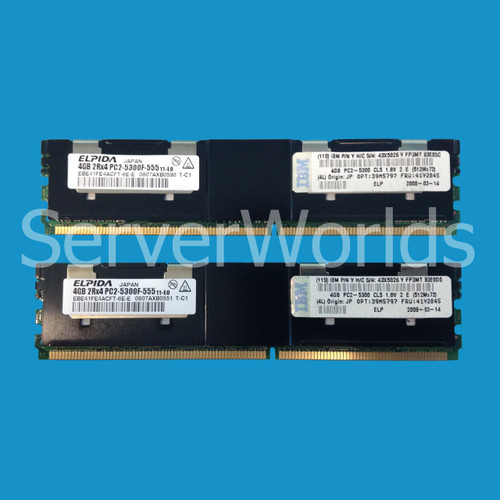 IBM 39M5797 8GB Kit (2 x 4GB) PC2-5300 CL5 ECC DDR2